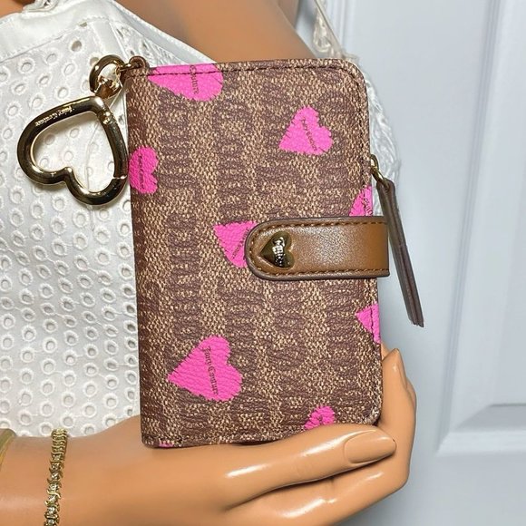 Juicy Couture Handbags - Juicy Couture Follow Your Heart Tab Card Bag Keychain or Backpack Wallet NWT